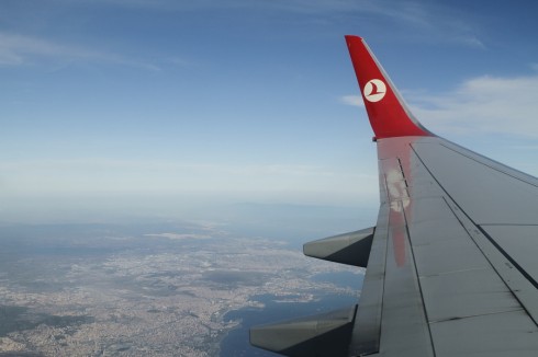 Flug über Istanbul